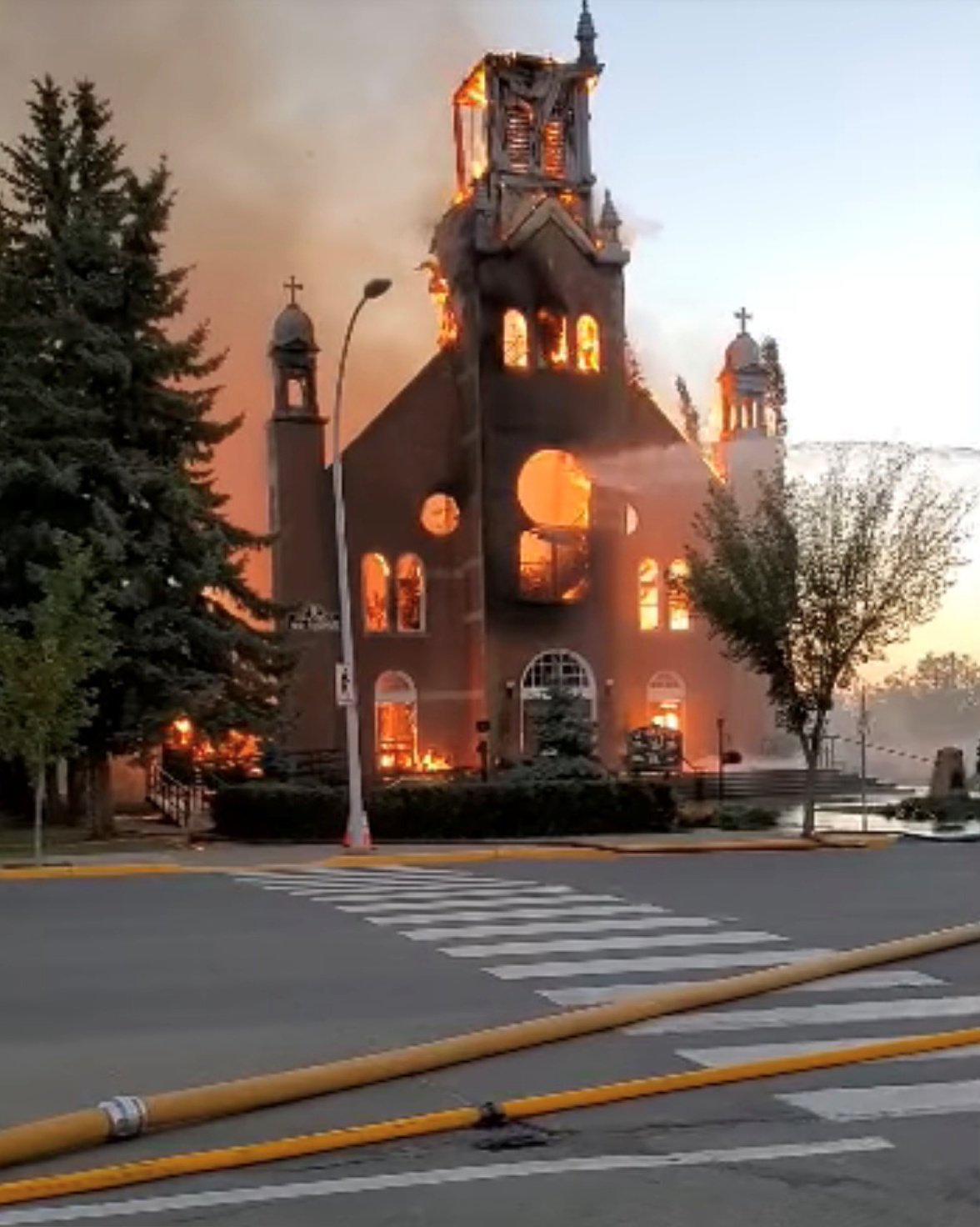 Torched Alberta church’s parishioners looking forward