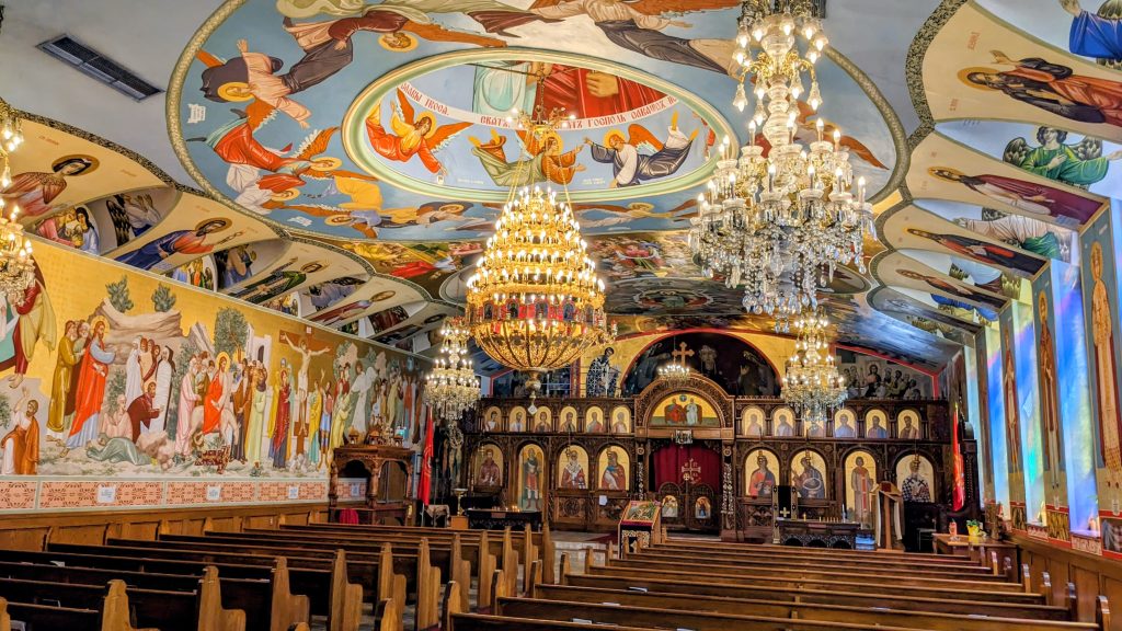 Icons and skylines: Orthodox church unveils new icons that ‘speak to the heart’