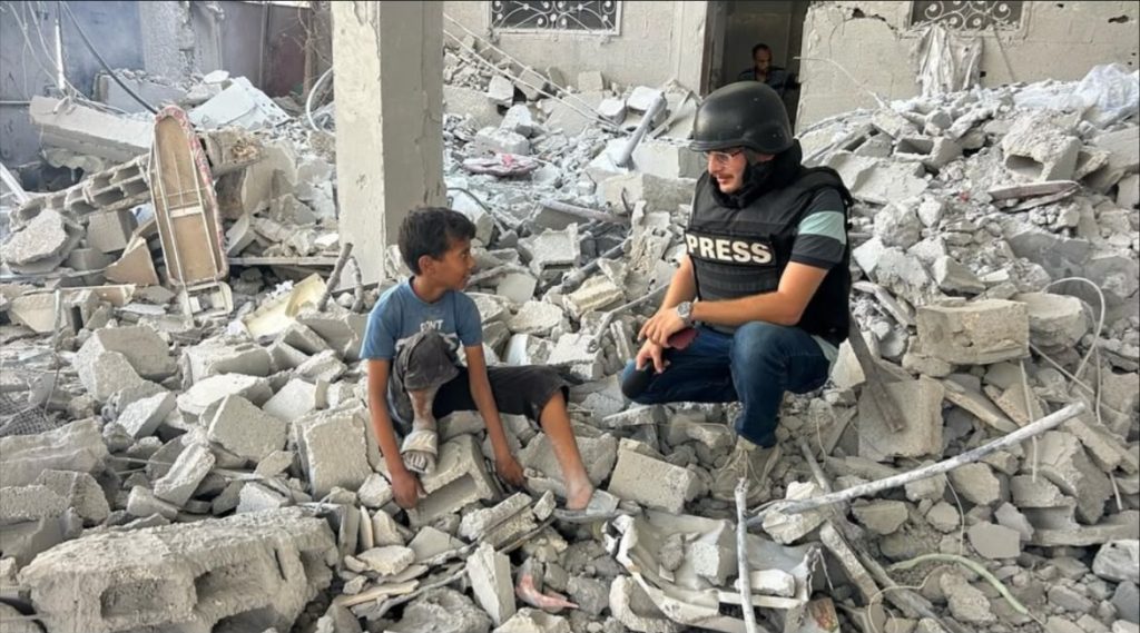 ‘We are human beings’ before anything else, Gaza reporter says